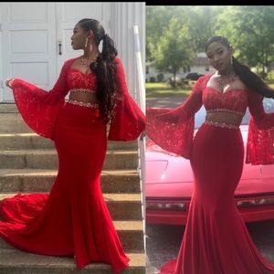 Red Prom dress
